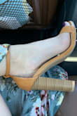 They look a tiny bit orange to me but they're still really pretty and seem comfy so far. - Danielle W.
