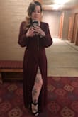 I wore this to a wedding in Utah. Perfect for the colder weather, the material is sheer, yet a heavy weight. I got tons of compliments! One of my favorite formal dresses. - Tayler H.