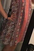 So when the dress came in I tried it on and loved it. I hand washed it and let it air dry. It shrank by several inches!!! This is the only nagative comment I have about it. So if you do order it keep in mind that it may shrink and almost be too short on you as you can see from the 2 pictures I've posted! - Ali S.