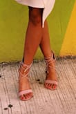 These were surprisingly comfy and so cute. The pink is a perfect shade and the wrap detail is lovely. I would buy in more colors! - Nicole N.