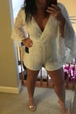 Always a little nervous ordering rompers online and not being able to try them on before purchasing. This fit amazing! Love it!! - Ashley B.