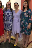 I love this dress! I wore it for Easter and got sooooo many compliments on it. It was beautifully flowy and fell at a great length. The neckline was a little low for my taste but nothing a few safety pins couldn't fix. - Sarah B.