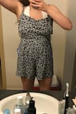 This is super flattering! Will look really cute for a summer fest. The straps are adjustable to your body. - Hailey S.