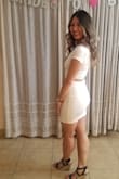 I wore this out downtown during my bachelorette party! It was so comfy, and the white color is not see through at all. Very wearable and you can always re-wear the top with high-rise jeans, high-waisted shorts or a diff skirt! - Hoa D.