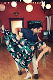 My hubby and I were married last year in Mexico and were married beforehand at the courthouse. I actually wore this dress at the courthouse during our legal ceremony and then after for our first dance, dance lessons. This photo was taken by our dance instructor. This skirt is very flowy and lightweight, which is great for warm weather. I love this maxi and need to wear again soon! - Amanda W.