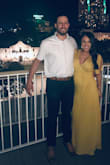 I'm 6.5 months pregnant and normally a size small and I was still able to wear the same size. I'll be able to wear this post pregnancy as well. I got so many compliments! This dress was also super comfortable on top of its simple elegance. Great purchase! - April F.