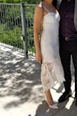 This dress is so beautiful. I wore it to my bridal shower and got tons of compliments. Love this dress! - Leana M.