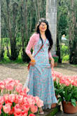 I received my dress on time. I wear S and ordered S. It looks exactly like the pic in website. Fabric is also very light and flowy. I wore a lace shrug just to keep my arms a little warm. Got many compliments! - Meenal S.