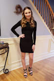 This is a perfect little black dress! I wore it to a Sweet 16 & super comfortable. Will wear it again & again! Material is excellent. Not to thin or thick. - Samantha C.
