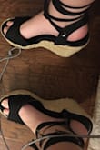 I love these shoes super cute and would recommend if you want to look taller, I recommend going down a half size tho. - Tori H.
