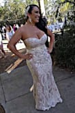 I purchased this dress online for my wedding without ever purchasing from this company before. At first I was a little worried, but their return policy put me at ease. This dress is absolutely gorgeous!! It is great quality, super comfortable, and I got soooo many compliments on how beautiful it was when I got married this weekend. No one would ever have guessed what I paid for it either. It was a win win in every way!  I would definitely recommend this dress and company to anyone not wanting to spend a fortune on something that you can get at a much better price. So happy I found this dress and company! - Jamie M.