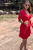 A cute dress, comfortable! The sleeves are my favorite part! - Laura J.