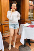 Omg this white top is just the cutest! The bell sleeve detail gives the top a bit of an edge and I love how it comes with a white cropped cami (with adjustable straps) to wear underneath. Dress up or dress down with this gorgeous top - you'll always be looking your best! - Jennifer S.