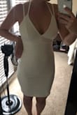This dress is perfect! I was looking for a dress for my bachelorette party, and am soo happy I came across this dress. The halter strap gives the perfect amount of support. The quality of the dress is really great too! - Kaelin W.