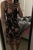 I ordered this for a wedding in June, and I am extremely in love with it! Very true to size and just as beautiful as in the photo. This picture I took is not in the best light, but you can see how it looks on! - Brooklyn M.