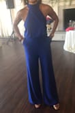 Instant classic! This jumpsuit fits so well and is super comfortable. The blouse like top falls perfectly and creates a nice contrast to the pants part- that isn't often present in jumpsuits. I can't wait to wear it again. - Annette P.