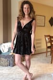 I loved this dress. May be one of the best dresses I've bought in years. It fit me so well. The fabric is a little stretchy. I thought my chest would look like pancakes in this dress, but they look like anything but! Perfect!  100% recommend! - Jessica W.
