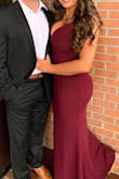Love this dress, the fabric is so thick so it hides any areas you may not want shown! It is supportive not flimsy and cheap looking. Lulus quality is unlike any other. Long enough for tall girls or shorter girls with heels. Love this website love this dress highly recommend! - Jessica K.