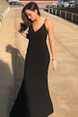 Loved this dress, super classy. I wish I would've ordered an XS because I had to tighten the straps all the way, & it was still a little loose on top. - Abbie J.