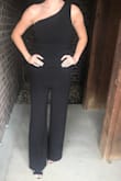 This jumpsuit was exactly like the photo! I was very happy with this purchase. It was a little tight around the middle, so I would go a size up. - Abbie J.