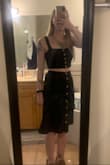 I had been eyeing this outfit for a while and when I got a discount code I decided to order it. I'm very happy I did! As other people mentioned, the skirt is pretty tight fitting at the waist but the top fit perfectly so I'll make the skirt work. - Rebecca Z.