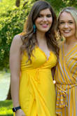 I lovedddd the color of the dress!! It was perfect for the spring wedding I was attending, HOWEVER throughout the night the top of it did stretch so I had to continue pulling it up. I got many compliments, but will say I probably could've ordered a small instead of a medium so it was tighter up top near my bust area and I wouldn't have had to worry about it all night. Never disappointed with any purchases form Lulus. - McKenzie B.