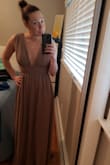 Absolutely love this dress. I'll be wearing it as a bridesmaid dress in October and I can't wait! Perfect fit nearly everywhere, just slightly long for me so I will get it hemmed. - Elisabeth D.