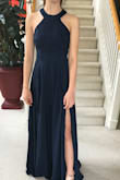 We ordered the blue dress and it is exactly like the picture shows. The color is spot on and it was true to size. What I was most pleasantly pleased with was the quality. It is nice and heavy and flows beautifully. - Katrina P.