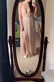 I'm a little pale so definitely need to be a little tanner to pull off this dress, but I love it!! I usually wear a medium or size 4, I ordered a size small and I feel like it could still be a little tighter. My heels are about 3 1/2 to 4 inches and they are perfect with this dress - MACY H.