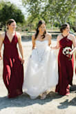 Wore this as a bridesmaid dress for my sister's wedding. The positive: it photographed beautifully! The color was incredible, and it was fun for each girl to get to wrap the dress to her own liking. The negative: Half of the bridesmaids received the dress incredibly wrinkled. I ended up ordering the dress three times because back to back I received flawed dresses (I do want to mention though, that Lulus has incredible customer service! I really felt like they cared and were genuinely sorry for what happened). The dress is a bit more difficult to figure out how to wrap than any of us bridesmaids were expecting. - Jennifer N.