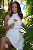 This dress was so cute and comfortable. The fabric had just enough stretch to fit perfectly, and it had enough weight to keep it from flying up in the ocean breeze without being too hot. - Tara W.