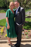 I ordered this dress for a wedding. I got so many compliments! According to my measurements I should have ordered a large, but based on other reviewers I ordered a medium. I'm glad I did so it fit really well. I did have to order a special bra because it is a bit low cut, but I still think it looked great. The green was a beautiful color. A great choice for spring or summer events. The pleats flowed beautifully, and because it was a windy day it added something special to it. I was really happy with this online purchase! Adding a photo because I love seeing how it looks on real people when I'm purchasing. I hope it helps someone else make their decision! - Danielle G.