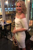 The material is stretchy and a good snug fit. The length is good and was very comfortable to wear for hours. - Kit O.