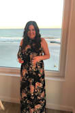 I am not easy to fit as I hold all of my weight in my stomach. This dress was perfection!! So pretty, great quality and FLATTERING! I did have to have it hemmed a little (I'm 5'5'' and wore a 3.5'' heel with it), but it was worth it. Love that the straps tie behind your neck so you can adjust as needed. If you're on the fence, do it!! You will not regret it. - Jaime P.