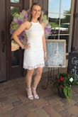 I wore these for my bridal shower and everyone was so surprised that I was able to stand so long in them! My feet felt fine the whole shower but started hurting when it ended (about three hours). In my option, that's great for a heel this tall! Great purchase. - Carly S.