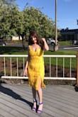 Gorgeous dress, I got lots of compliments on the color and fabric! I got a small size and it was perfect! - Stella K.