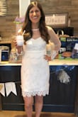 I got this dress for my bridal shower and I was so pleased with how it fit. I felt so beautiful and everyone complimented it all night long. It's super comfortable and super slimming! - Vanessa S.