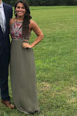Wore this to a wedding, and got a lot of compliments! Love the detail on the front, and the open back. - Brittany W.