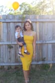 I'm in love with this dress! I was worried the color would be too out there, but it was the perfect shade of yellow. I received many compliments! - Cynthia P.