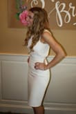 Again, this is THE PERFECT BRIDAL SHOWER DRESS. It is classy yet sexy. A must for any bride-to-be. Did you see the bow on the back? Plus, it's super comfy and you'll definitely wear again perhaps at a work event with a jacket or sweater. - Kelly M.