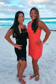 I absolutely loved this dress for a destination wedding in Cancun! I didn't realize how exaggerated the lace would be, but I loved it nonetheless. It is a snug fit, but it was overall a great dress for a beach wedding. Depending on your body style, this dress can be slightly short because it is tight everywhere. - Stephanie G.