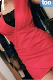 I like the thickness of the material. The red is gorgeous. I ended up wearing it with a plain black sports bra for modesty and for the top to fit right. I'm a 30DDD and if I wore a pushup bra it would kinda mess up the pleats. In order for the pleats to lay nicely on my chest I need to flatten it a bit... Ended up being awesome cause any event in which I can wear a sports bra and no one can tell is a win in my book. My only complaint is that the dress rides up a bit, and I had to continuously pull it down after walking a bit... Not sure if that was just a sizing issue. I would have really liked if the inside seams had a little silicone to grip on my leg that would have been really cool lol. - Jess S.