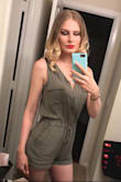 Super comfy! Fits great! This material is very prone to wrinkling, but that's not a deal breaker. It's a very simple romper but you can dress it up with some wedges, sandals or even some cute tennis shoes! Love it. - Hailey E.