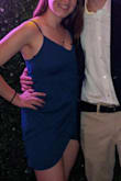I wore this dress in teal to my sorority formal and it was perfect. super flattering, comfortable, and I received so many compliments!! The material is stretchy and breathable. Only complaint is that the sizing runs a bit small but otherwise a perfect dress for any formal occasion! - Abigail H.