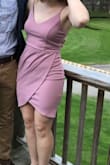 I wasn't looking for something super tight like a true body con, but the dress was fitted enough that it fit all the right places without being too tight! The material was nice and I loved the color. I wore this to my spring formal and got a bunch of compliments on it! It wasn't too short either, and the straps fit well. Would definitely recommend! - Emily C.