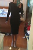 I love that this dress is a perfect mix of modesty and sexy. The only thing is the zipper on the side bunches and looks lump on one side when you bend are move whatsoever, BUT it's still so cute that you can overlook it. - Courtney R.