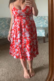 Love this dress. Incredibly flattering. Very comfortable. Straps seem a little flimsy, hoping they hold up. - Gabrielle H.