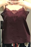 The material was very nice and the lace detail was nice, but the shirt was so boxy and the lace under the arm poked out so much it looked terrible. Really wanted to like, but returning. - Emma Y.