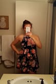 Was nervous about how it would fit because my butt is so much larger than my waist and bust but it fit like a charm! Not too tight or short and very flattering. Material is high quality and not see through. I gave it 4 stars only because with how flowy the top is it can make me look a little boxy at times. I still love it though and can't wait to wear it! - Monique F.