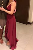 The dress exceeded my expectations. It is a wrap and tie dress, so I was a little confused initially putting it on. But it's great being able to make the dress as tight as I wanted! The dress was a little long on me even with heels, but it is super flowy so it didn't seem to look too long! Loved it. - Kyra R.